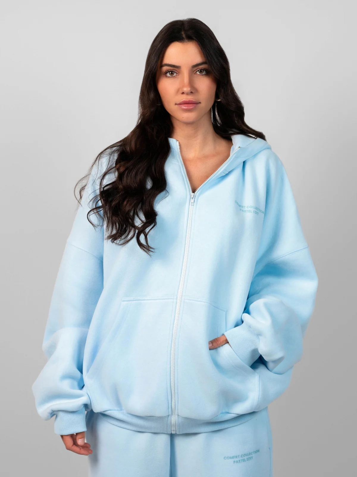 Pastel Zip Hoodie