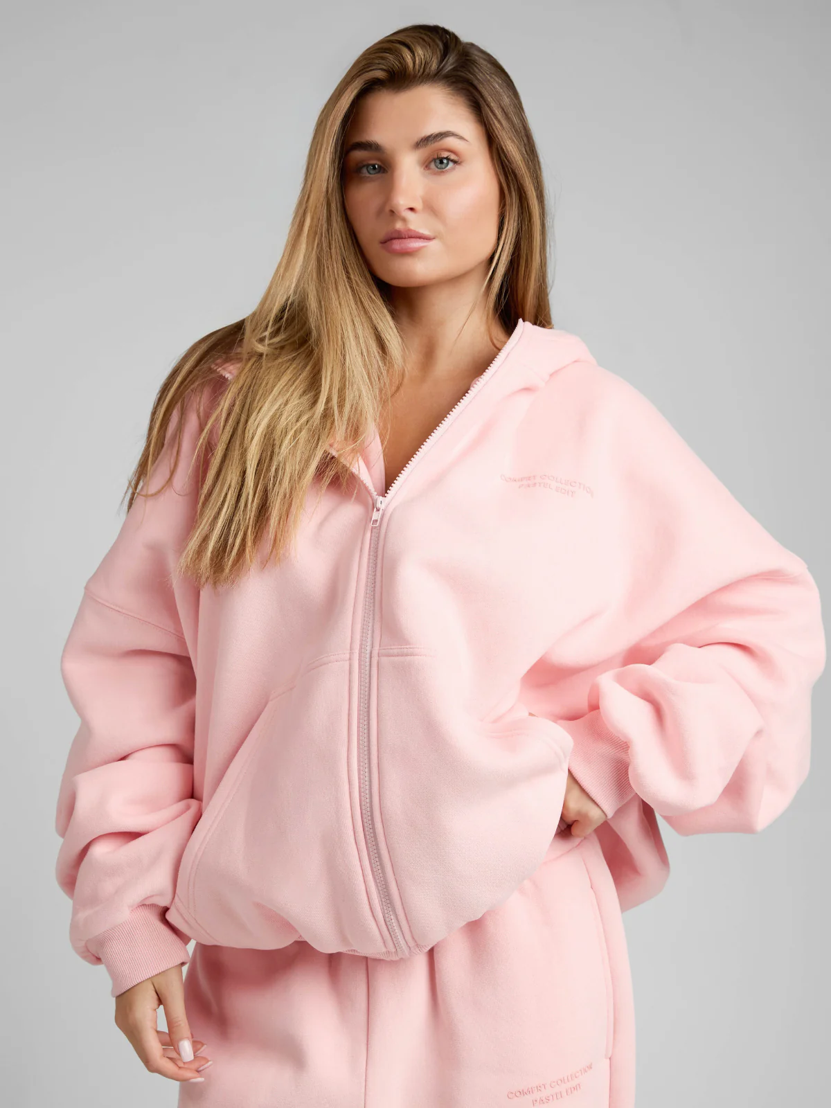 Pastel Zip Hoodie