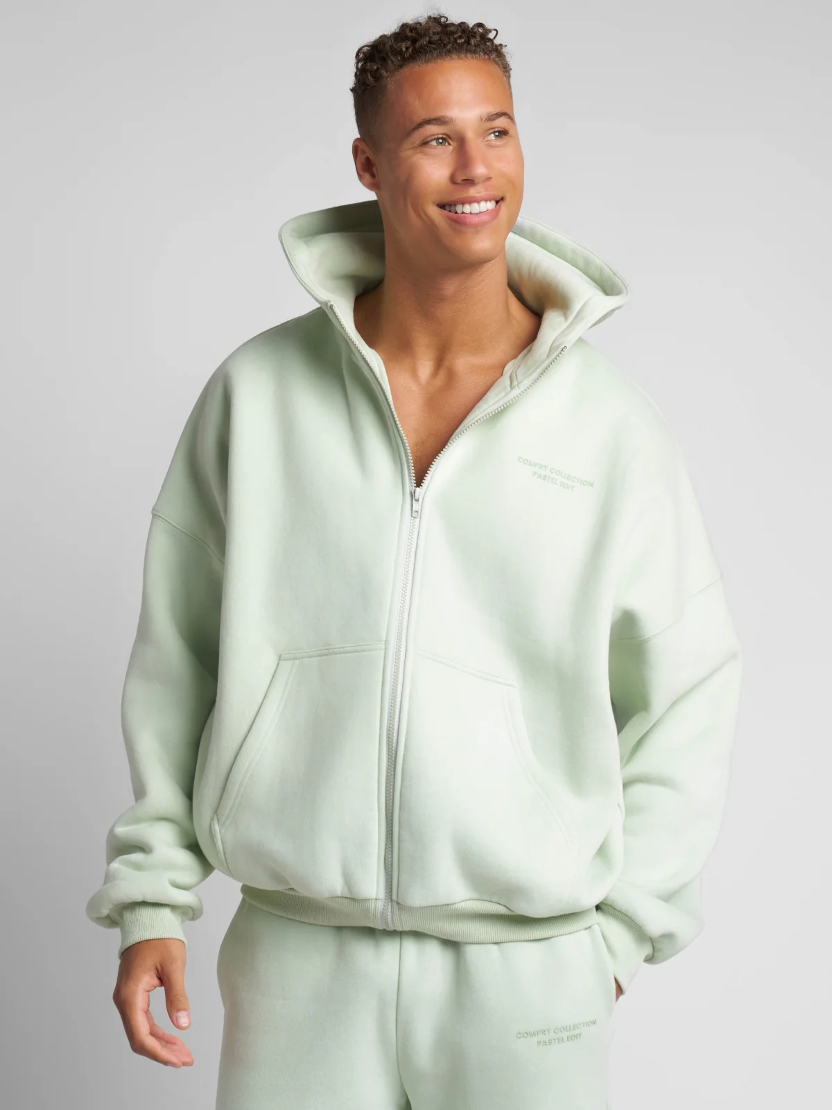 Pastel Zip Hoodie