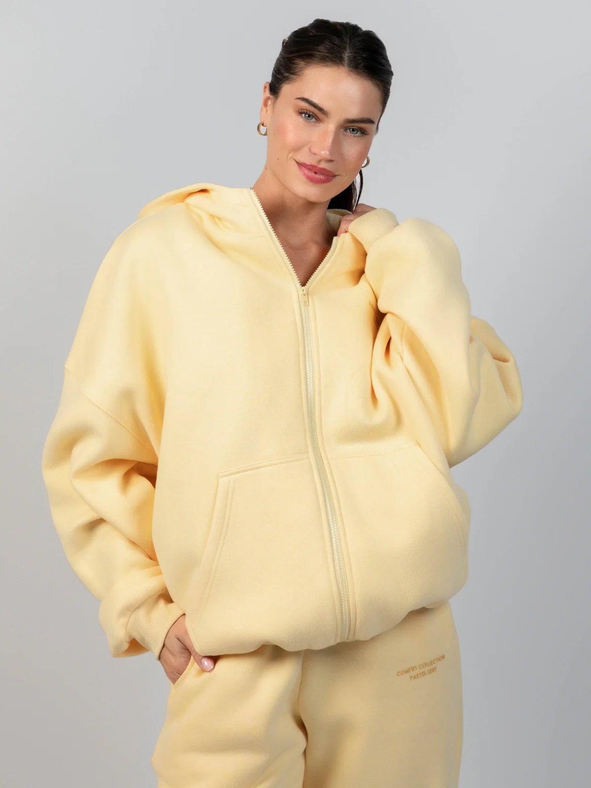 Pastel Zip Hoodie
