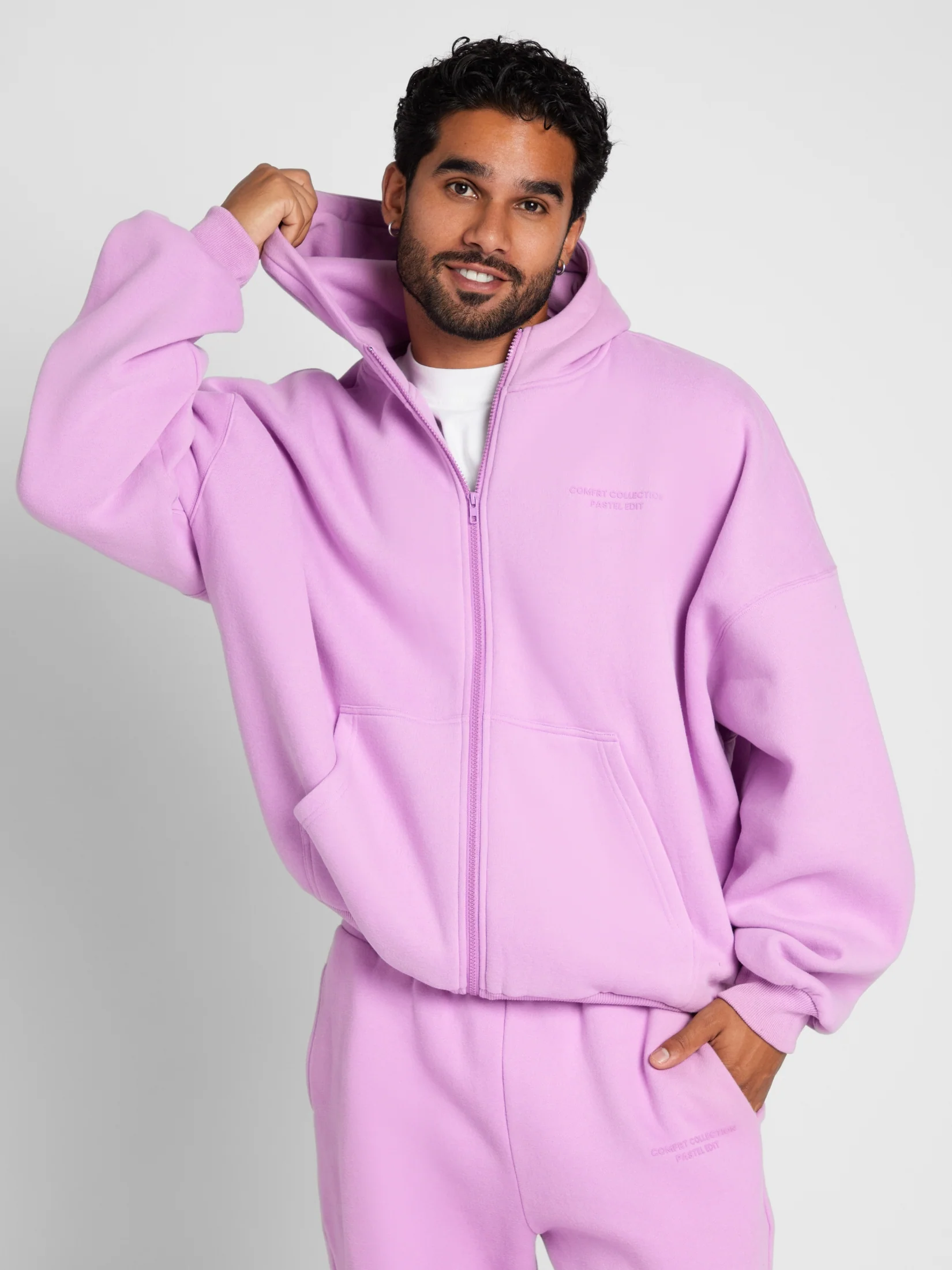 Pastel Zip Hoodie