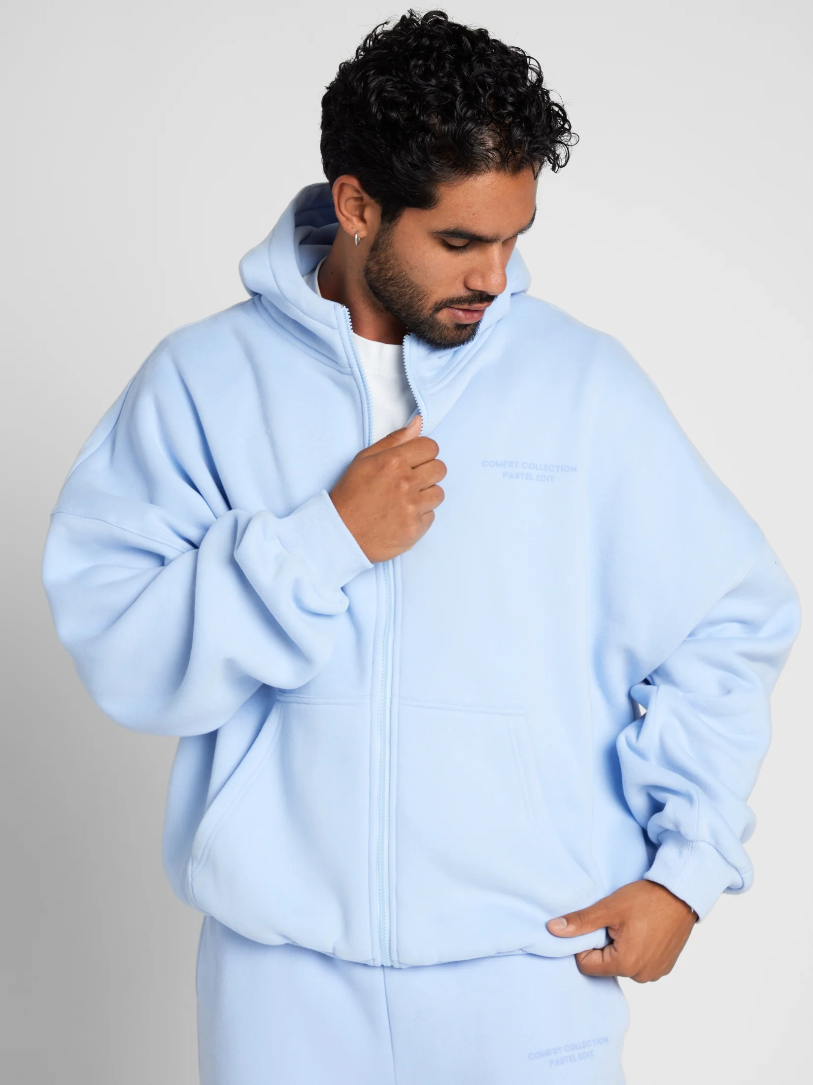 Pastel Zip Hoodie