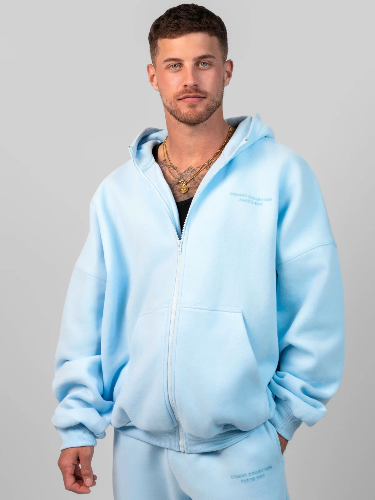 Pastel Zip Hoodie
