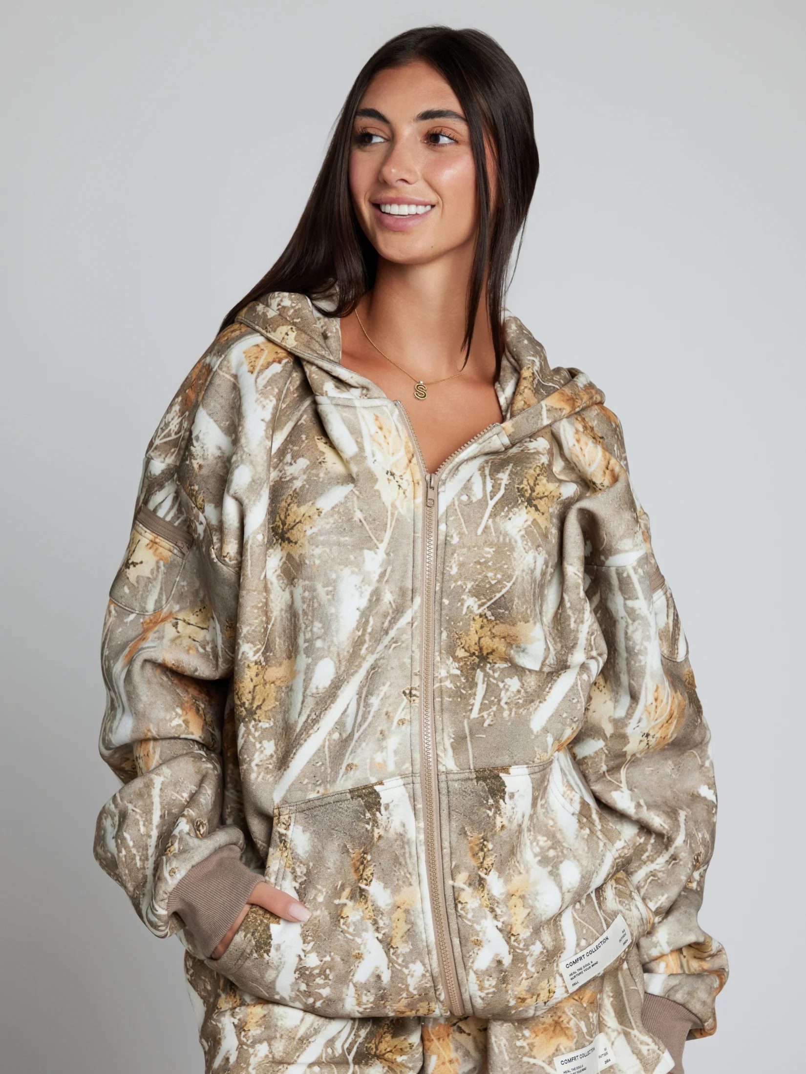 Camo Zip Hoodie