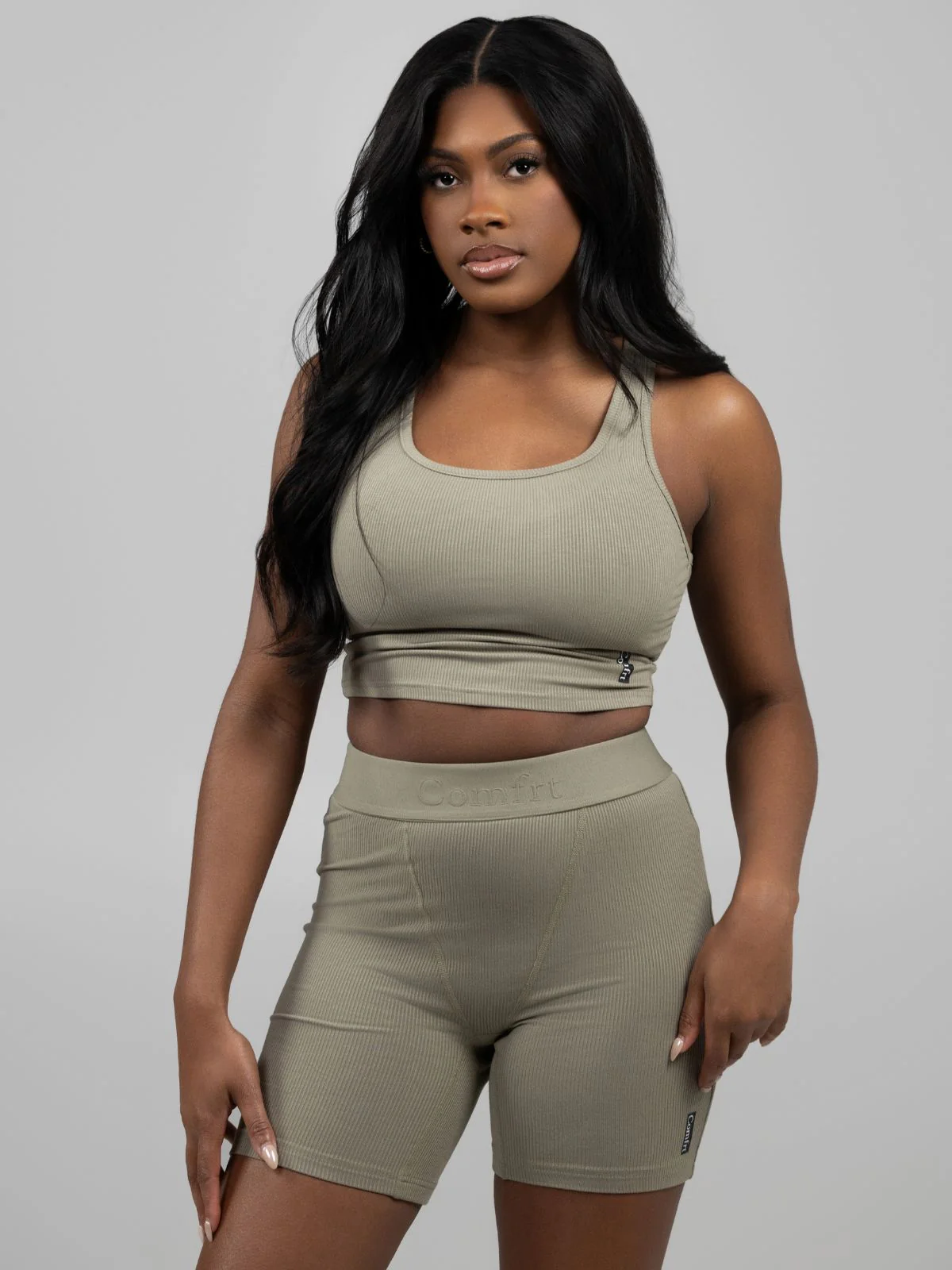 Rib Contour Crop Tank 1 Rib Contour Crop Tank