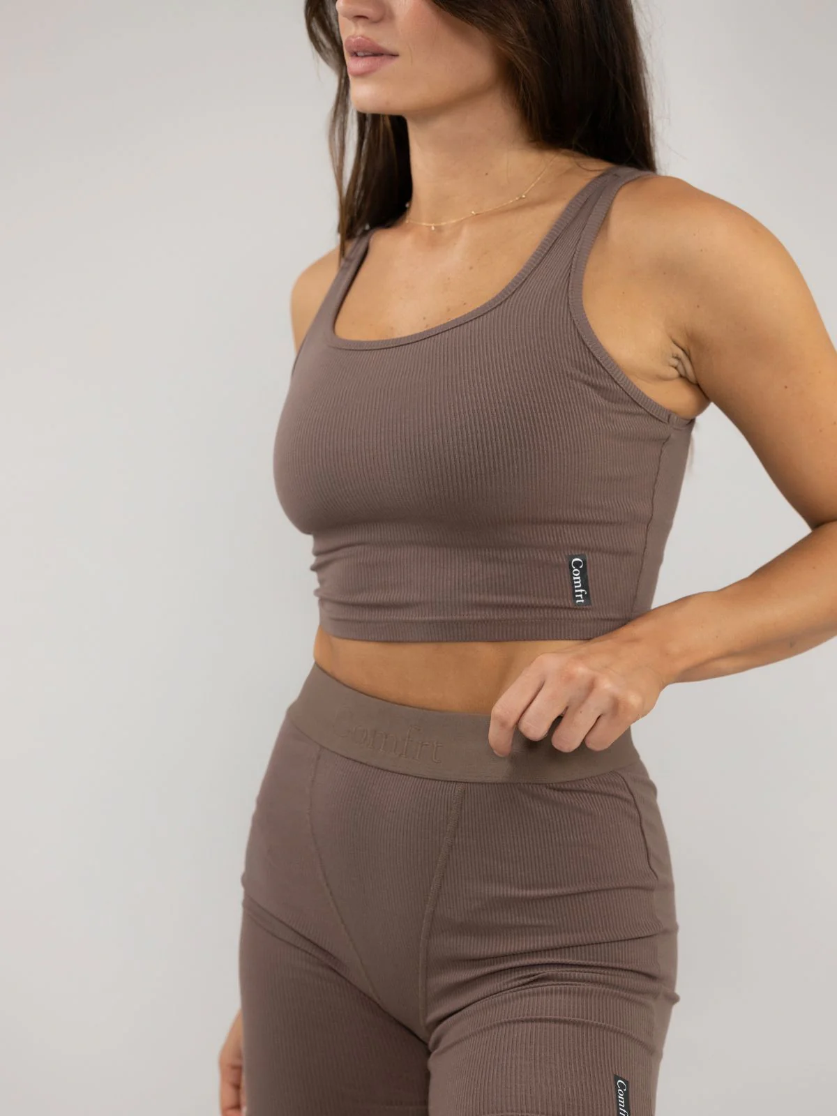 Rib Contour Crop Tank 20 Rib Contour Crop Tank