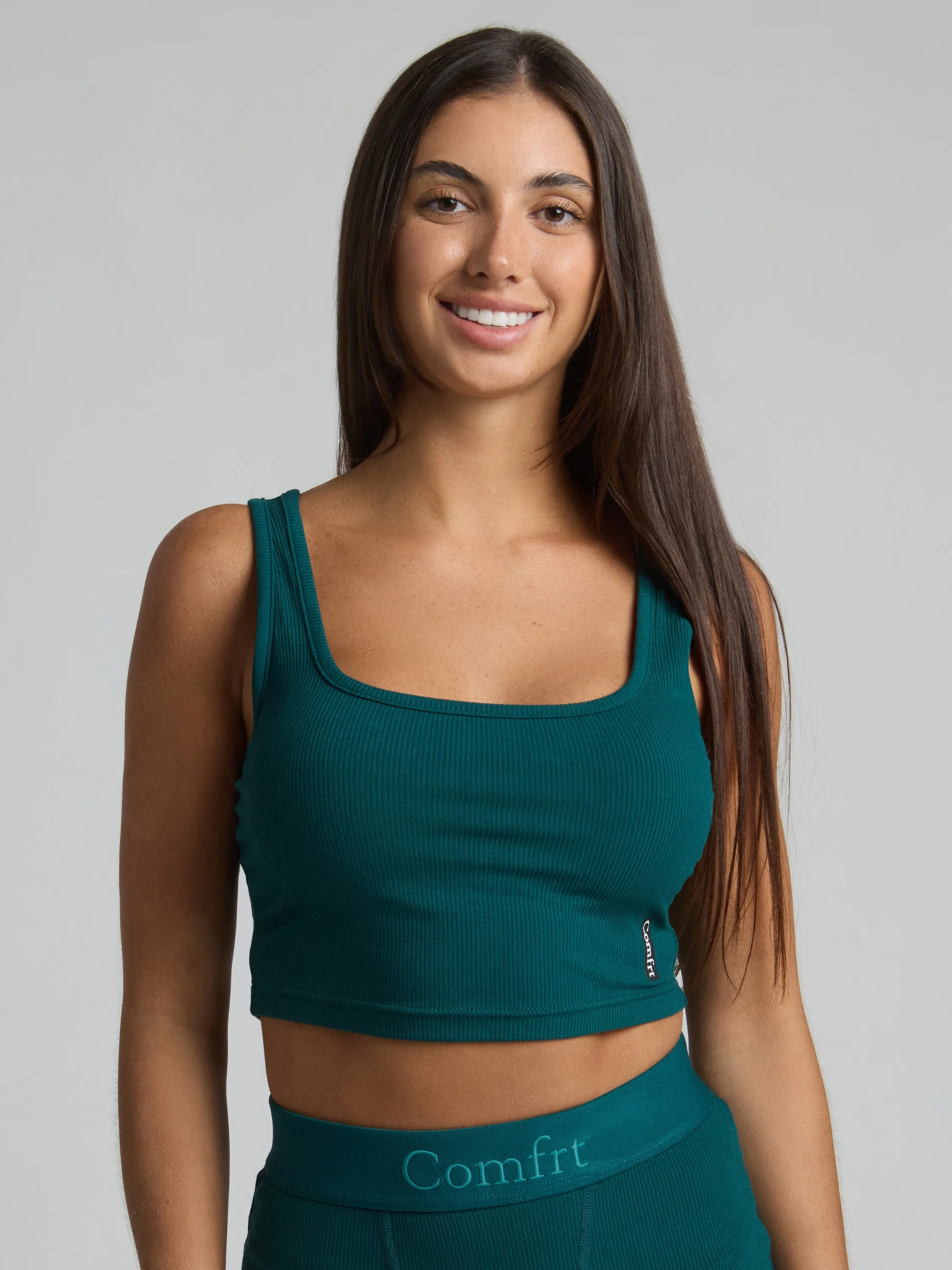 Rib Contour Crop Tank 50 Rib Contour Crop Tank