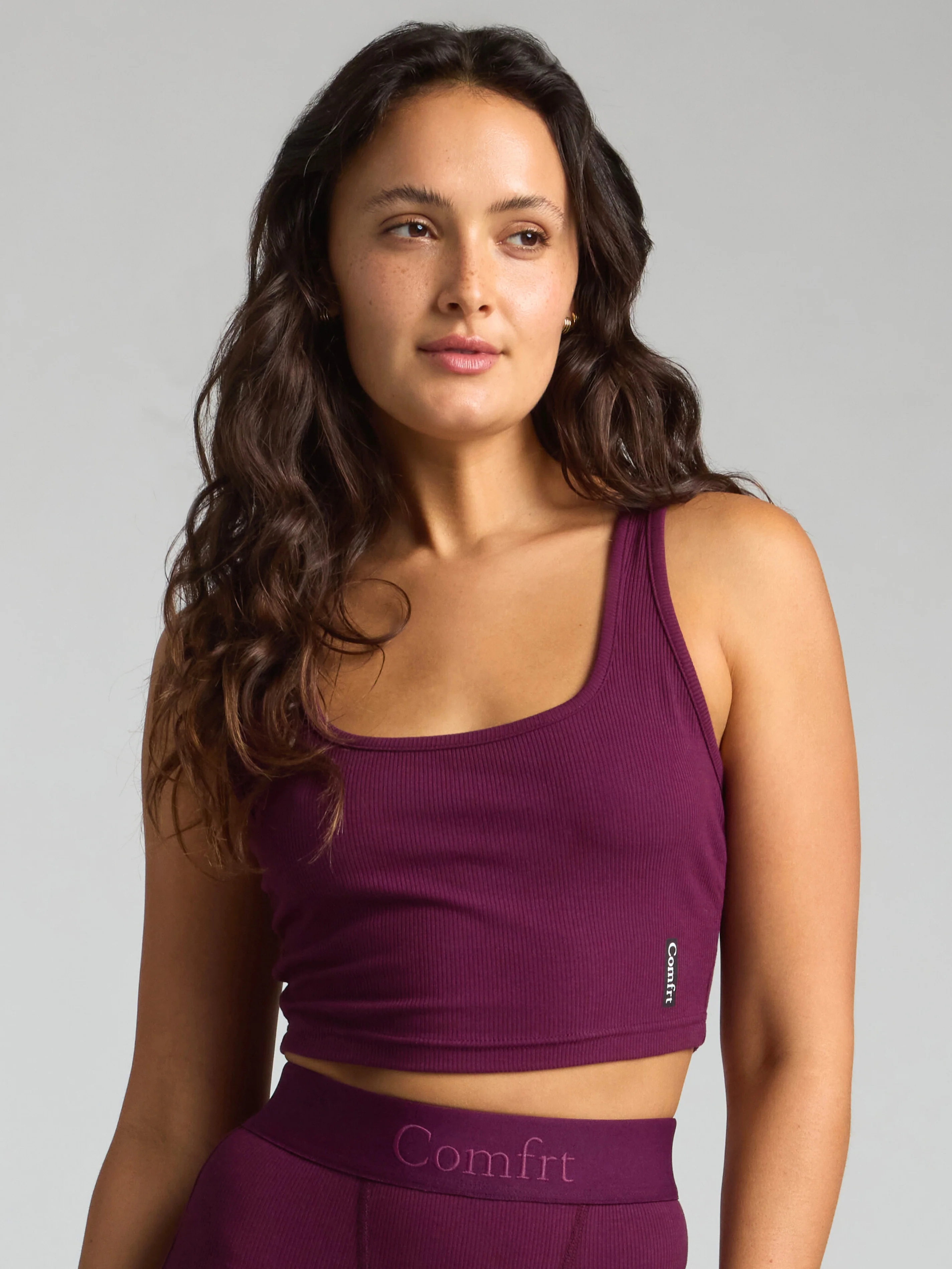 Rib Contour Crop Tank 56 Rib Contour Crop Tank