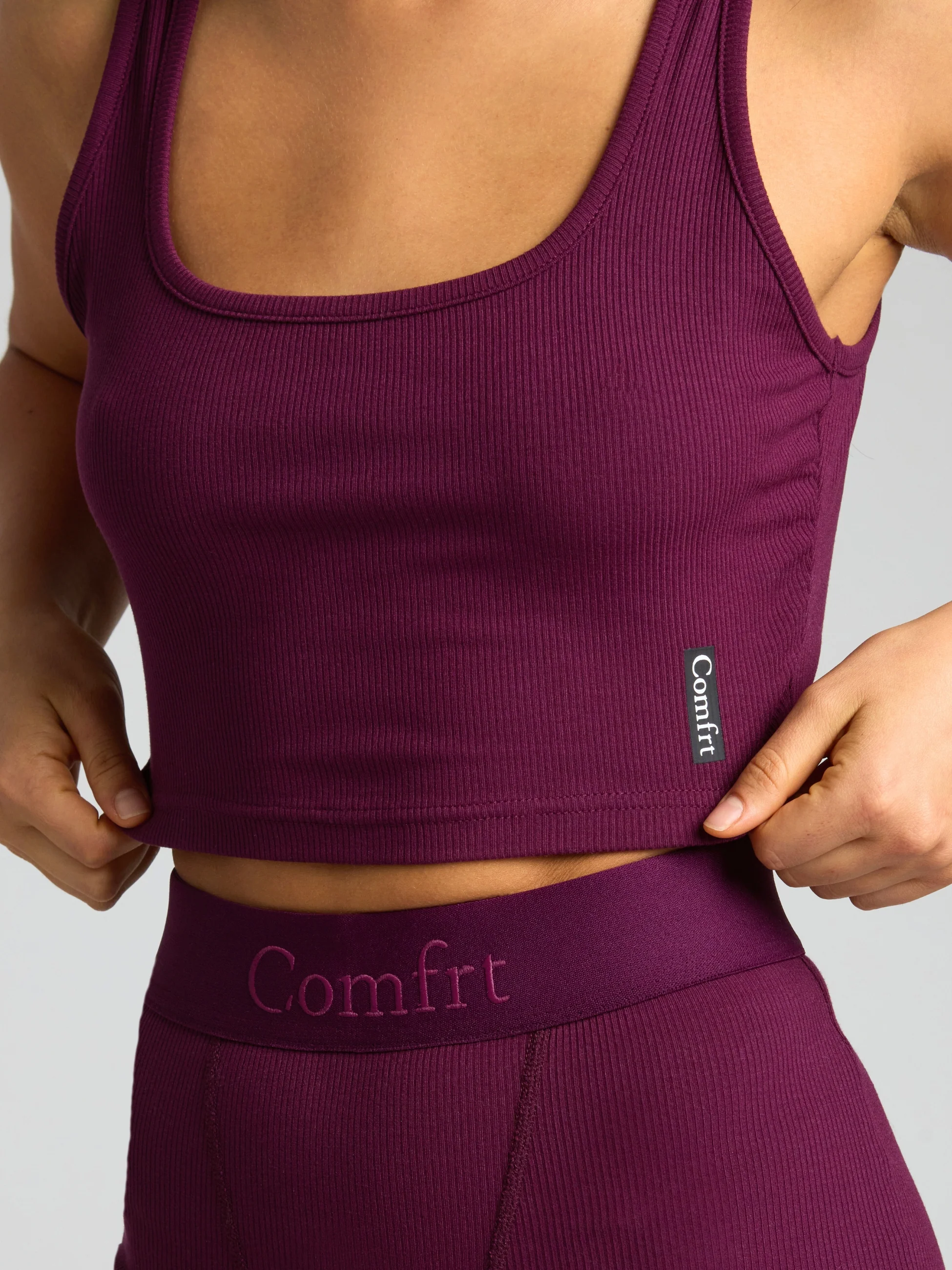 Rib Contour Crop Tank 59 Rib Contour Crop Tank